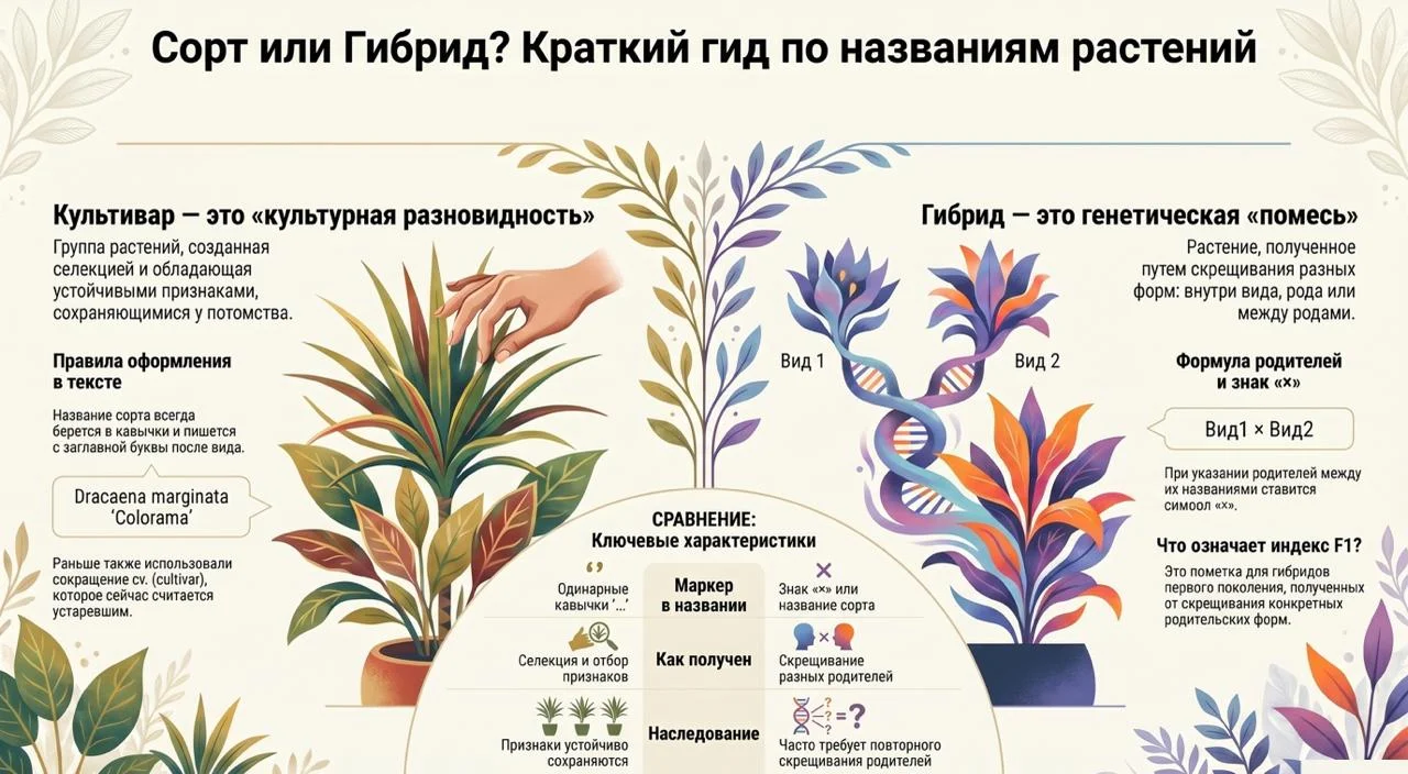 Номенклатура: как писать названия растений